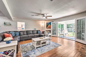 Retreat with Sunroom, Yard and Grill about 1 Mi to Beach!